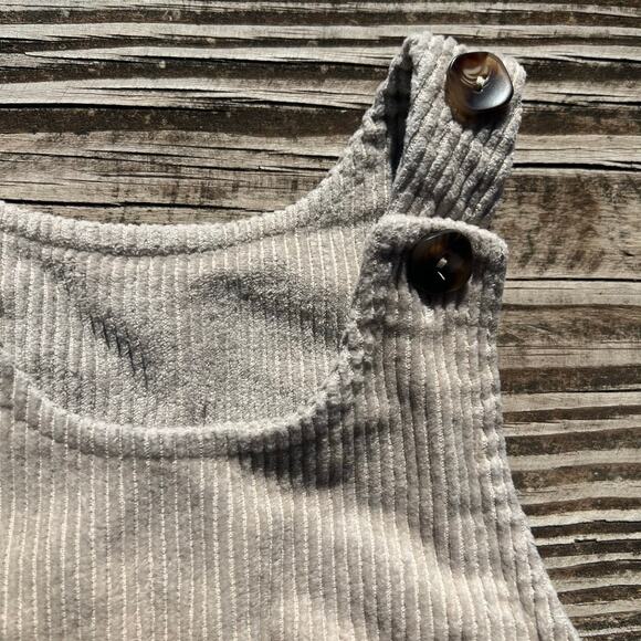 Vintage Corduroy Heart Overalls 2T | Retro Beige Toddler Jumper Cottagecore Baby - Picture 9 of 11